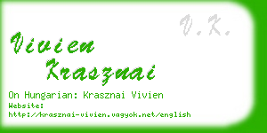 vivien krasznai business card
